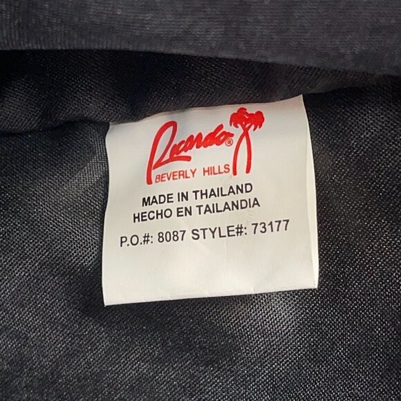 Ricardo Beverly Hills Rust Orange Tribal Print Cotton Blend Shoulder Tote Bag - Picture 7 of 8